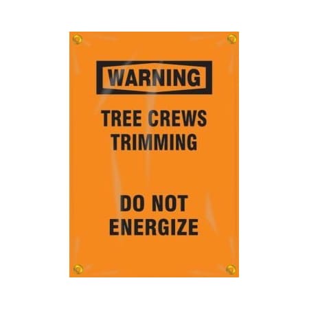 Accuform OSHA WARNING UTILITY POLE WRAP TREE FMG306 FMG306